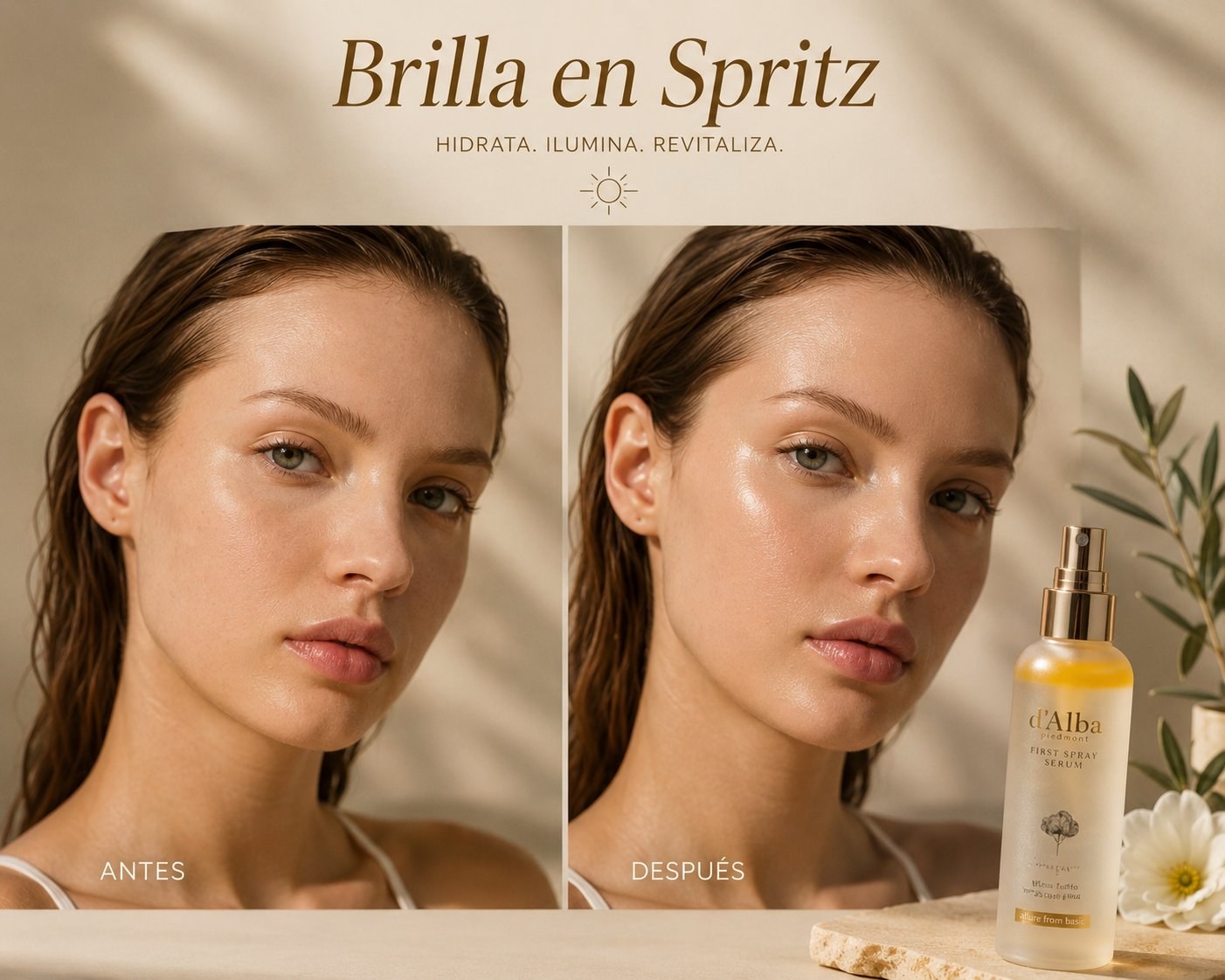 Brilla en Spritz — Hidrata. Ilumina. Revitaliza.