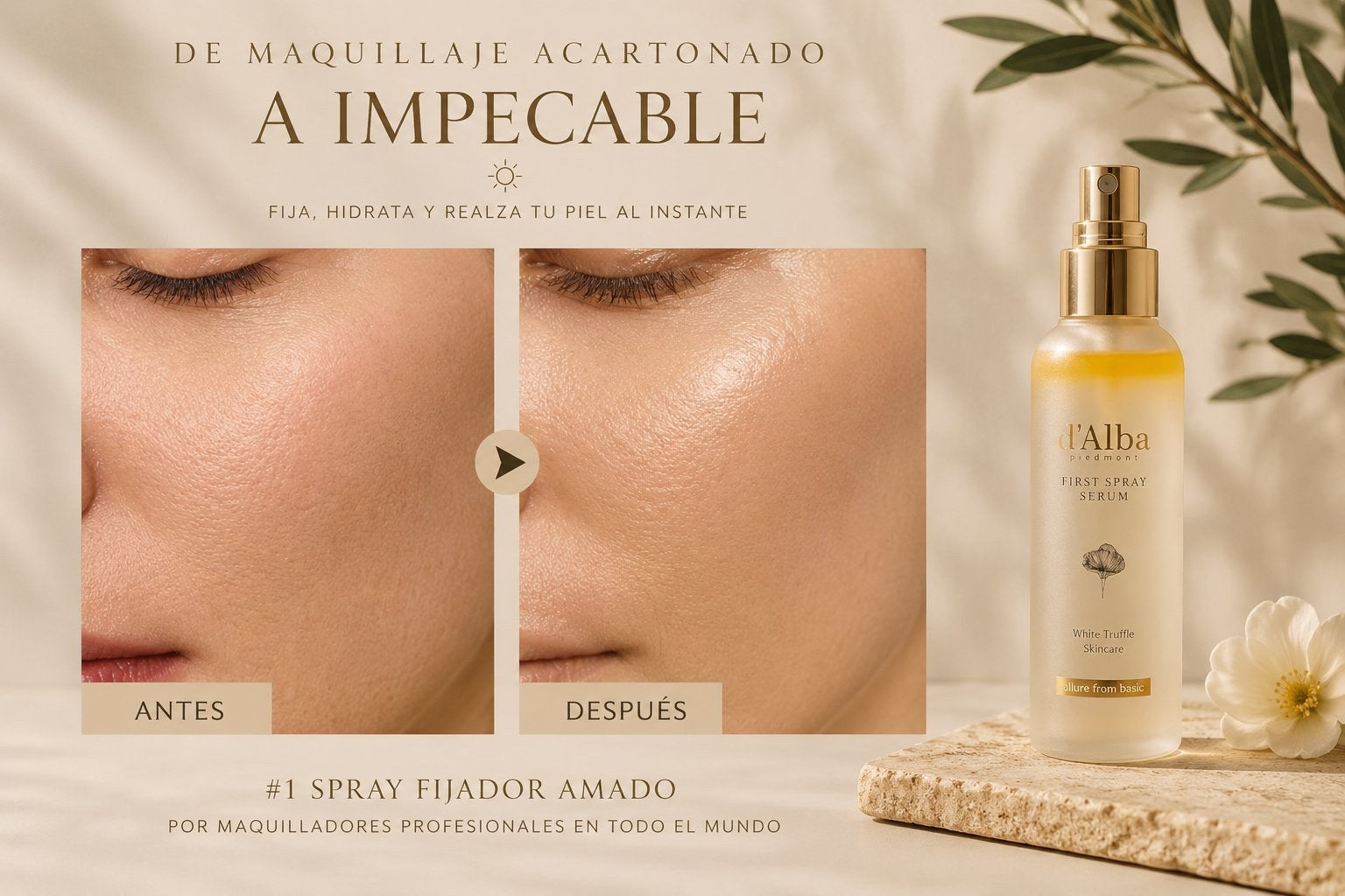 De maquillaje acartonado a impecable