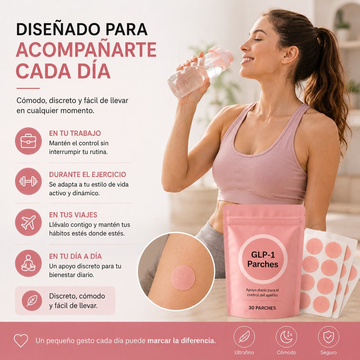 Parches GLP-1 — Control de Apetito · Pack 30 días